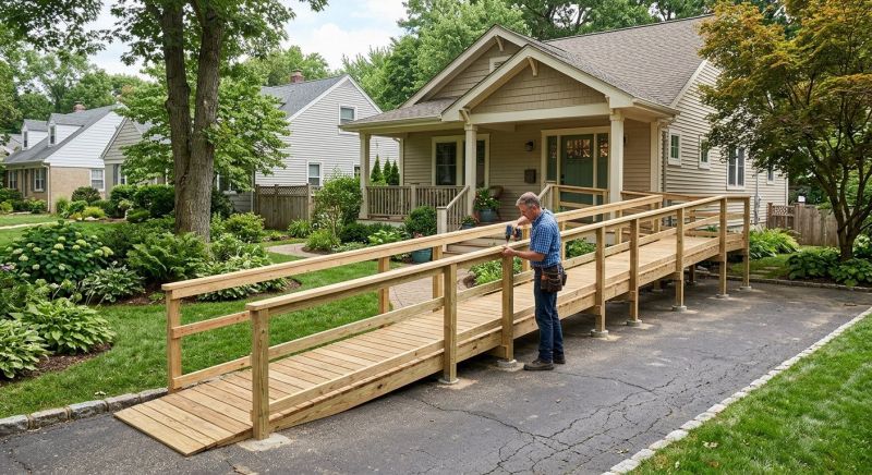 Deck Ramp Installation in Conroe, TX