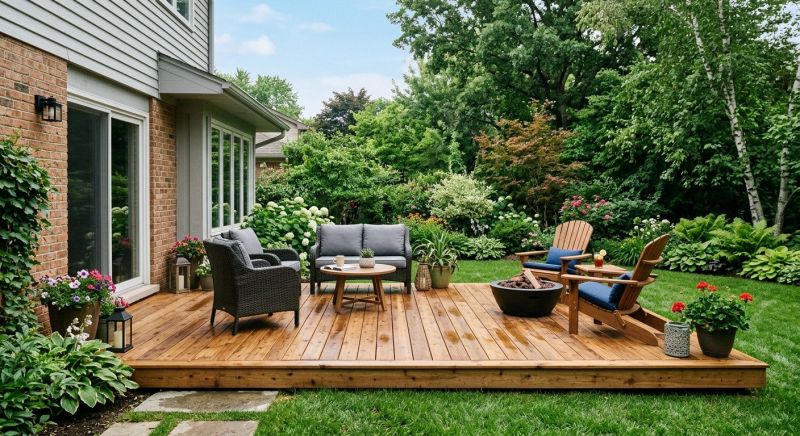 Ground Level Deck Construction in Seattle, WA
