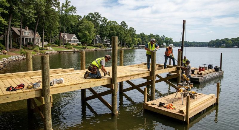 Pond Dock Construction in Olathe, KS