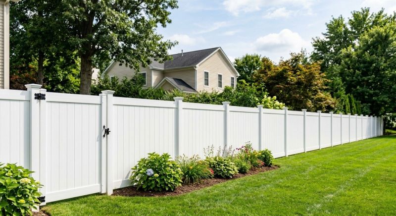 White Pvc Fence Installation in Kansas City, MO