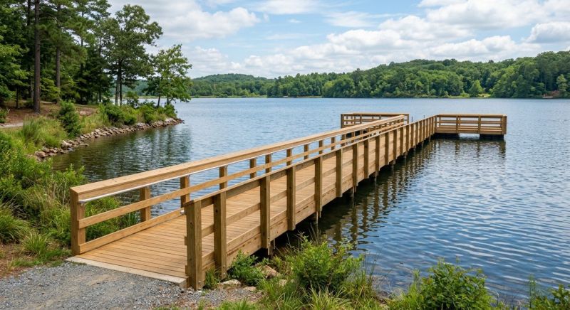 Wood Dock Installation in Overland Park, KS