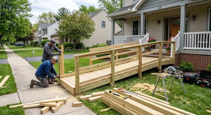 Wood Ramp Construction in Wilmington, NC